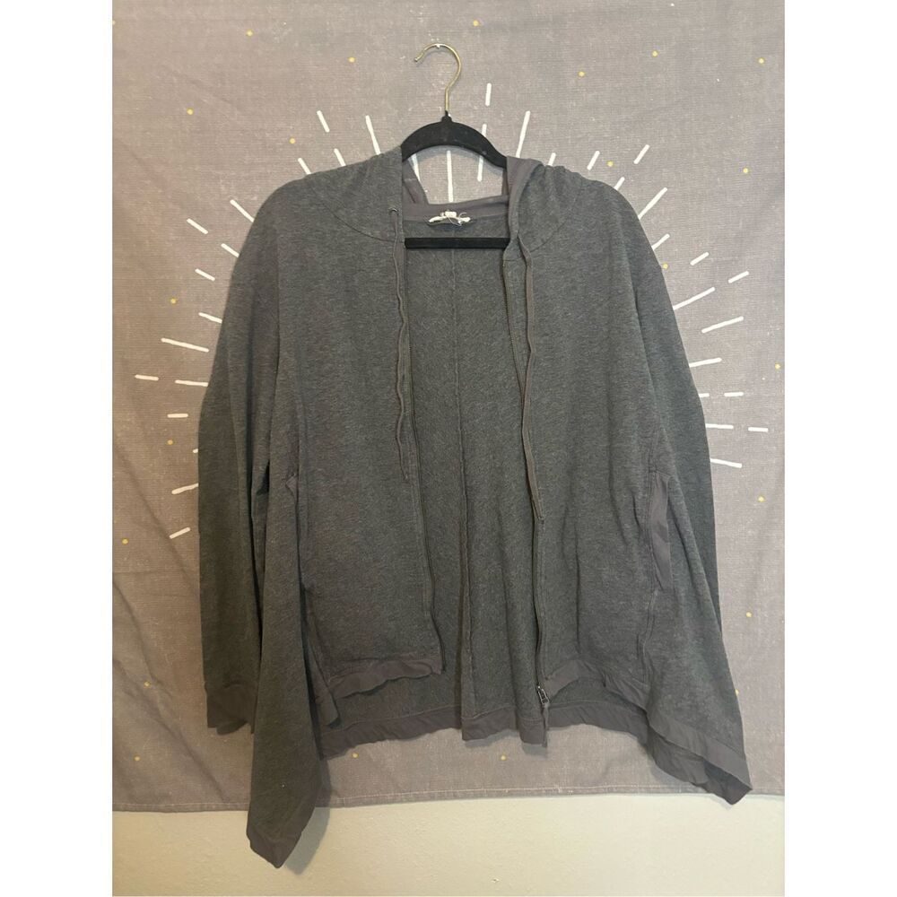 Eileen Fisher Hooded Asymetrical Hem Jacket - Picture 4 of 5